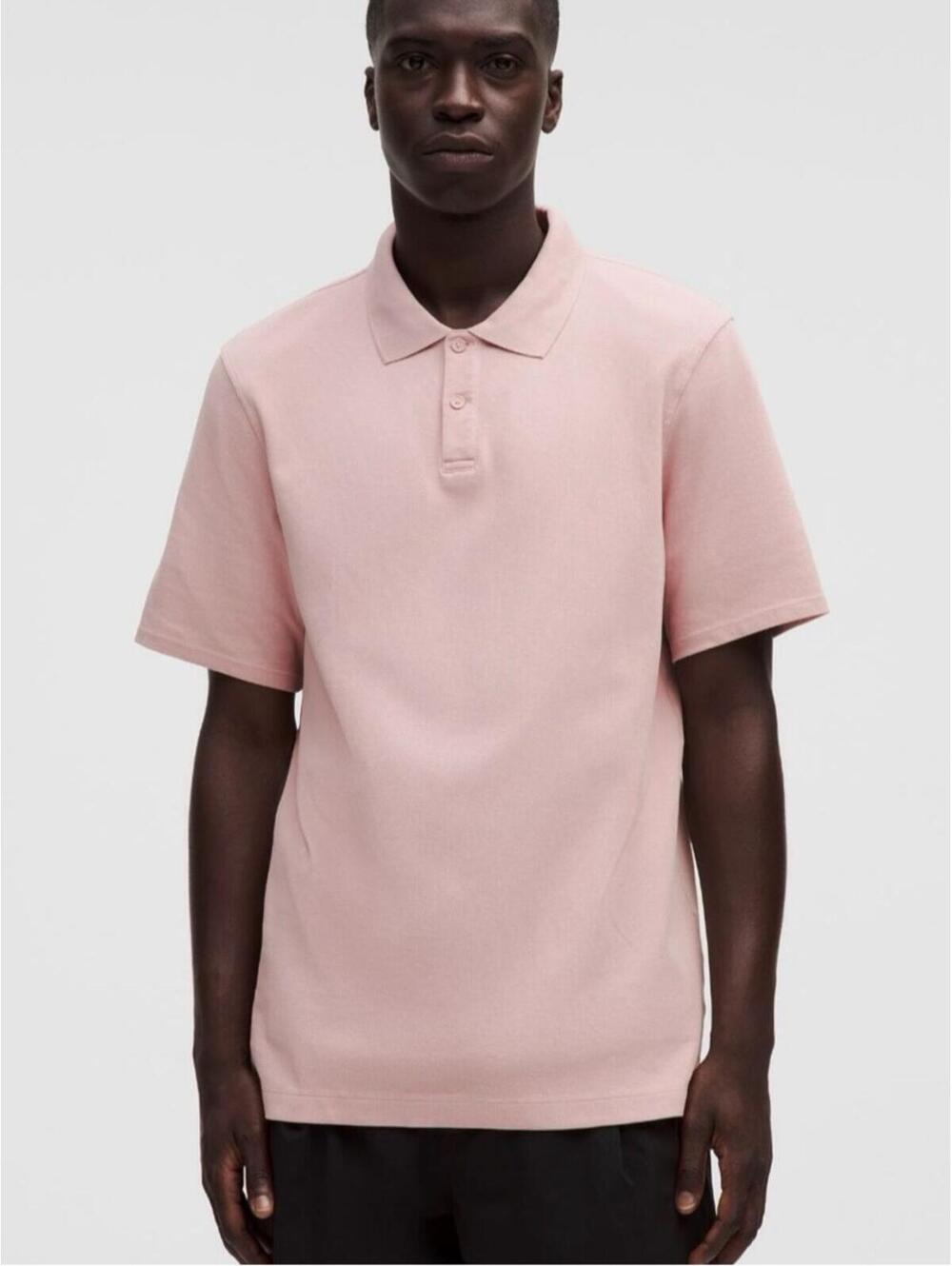 lululemon men’s cotton tech pique short sleeve polo